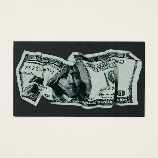 Moderno Abandonado $100 Bill Design (Frente)