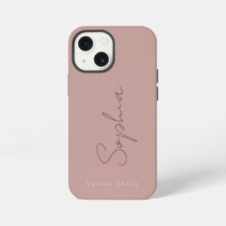 Moderno adicione seu nome Na moda Dusty Rosa