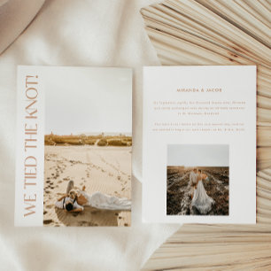 Moderno Anúncio de Casamento 'Nos Casamos' com 2 F