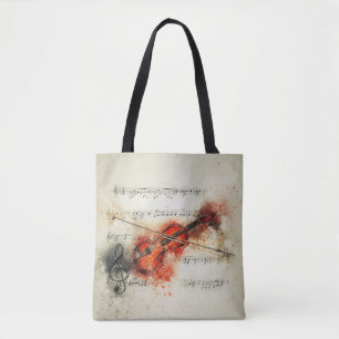 Moderno #Art - #Violin - Tote Bag