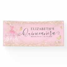 Moderno Blush Dourado, cor-de-rosa, Quinceañera Be