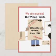 Moderno Bonito Estamos Mudando O Anúncio