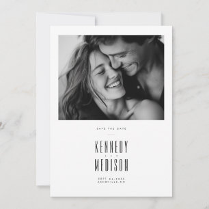 Moderno Cartão de Salvar Casamento Minimalista Pre