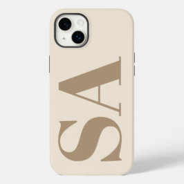 Moderno Case-Mate Antigo Branco com Monograma