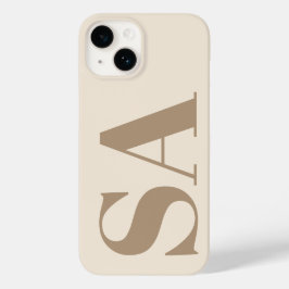 Moderno Case-Mate Antigo Branco com Monograma
