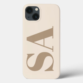 Moderno Case-Mate Antigo Branco com Monograma
