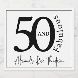 Moderno Cinquenta e Fabuloso Aniversário de 50 ano