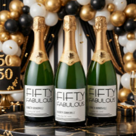 Moderno Cinquenta e Fabuloso Aniversário de 50 Ano