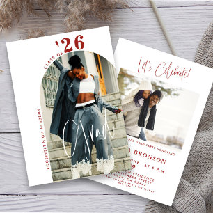 Moderno Convite de Festa de Graduação 2026 Minimal