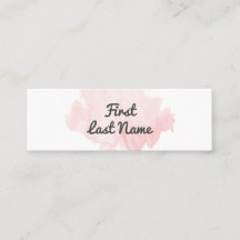 Moderno cora o cartão de visita rosa pálido do