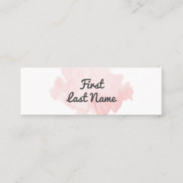 Moderno cora o cartão de visita rosa pálido do