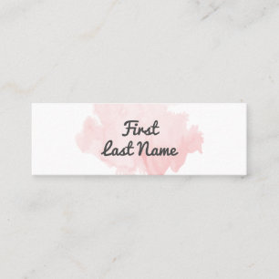 Moderno cora o cartão de visita rosa pálido do