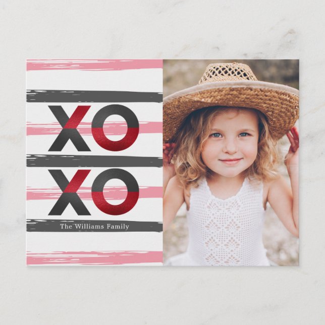 Moderno e doce | CARTÃO COM FOTOS NAMORADOS (Frente)