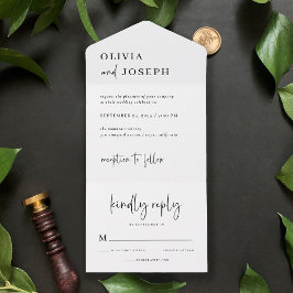 Moderno e minimalista simples | Casamento