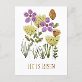 Moderno Ele É Cartão Oral Risen Páscoa