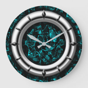 Moderno, elegante, abstrato, decorativo, relógio