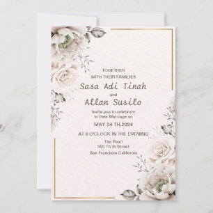 Moderno Elegante   Convite de Casamento Editável