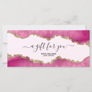 Moderno Elegante Glitter Rosa Agata