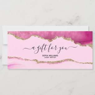 Moderno Elegante Glitter Rosa Agata