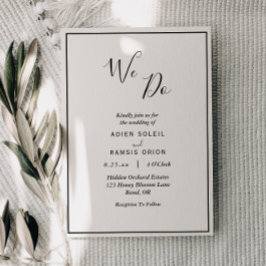 Moderno Elegante Nós Fazemos Convite De Casamento