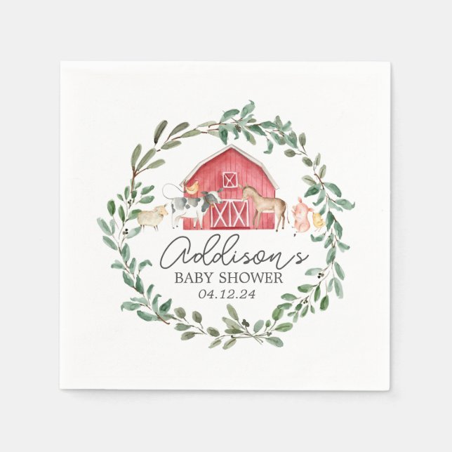 Moderno em guardanapos de Fazenda, produtos de pap (Frente)