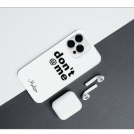 Moderno Engraçado Dizendo Não me @ cor rosa Nome P