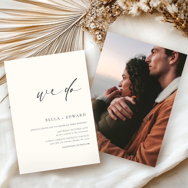 Moderno Fazemos Convite Para Casamento Fotográfico (Criador carregado)