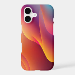 Moderno Fluido Abstrato Laranja Roxo 