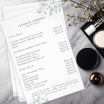 Moderno, Greenery Flyer<br><div class="desc">Camada verde moderna em cinzas pretas,  branco,  verde,  ouro azul.Edite seu produto em minutos adicionando seus dados. Você pode alterar a fonte/cor/posição "personalizar ainda mais".</div>