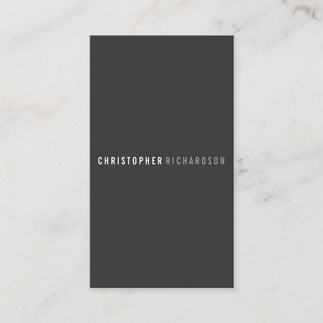 MODERNO & MINIMAL N. º 8 Cartão de visita (Frente)