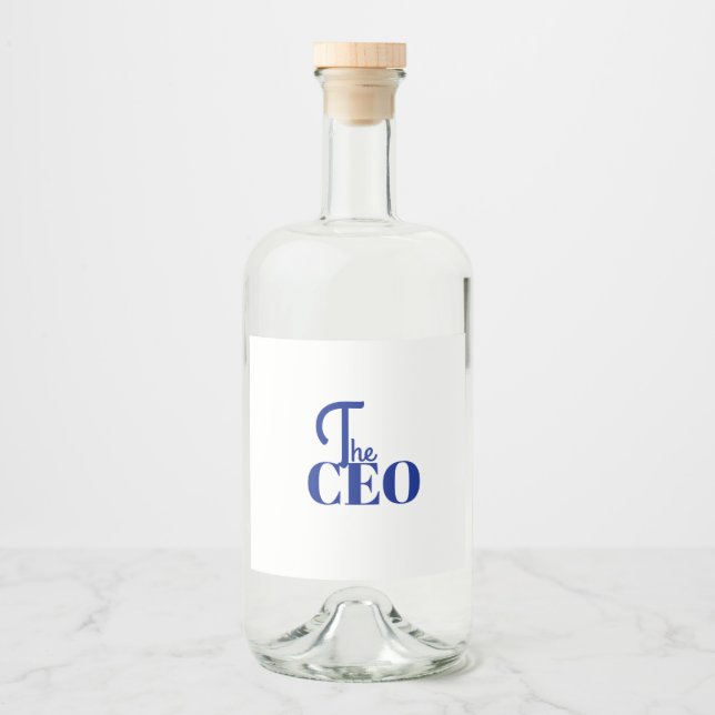 Moderno Minimal O CEO Azul (Frente)