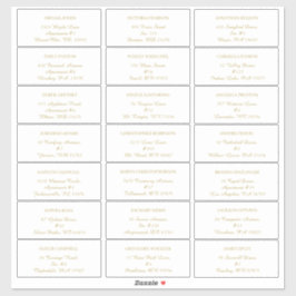 Moderno Minimalista | Etiqueta de endereço de conv