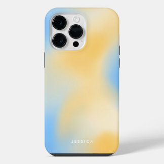 Moderno Minimalista Gradiente de Cor Amarelo Azul