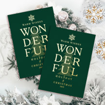 Moderno Minimalista Maravilhoso Natal Verde