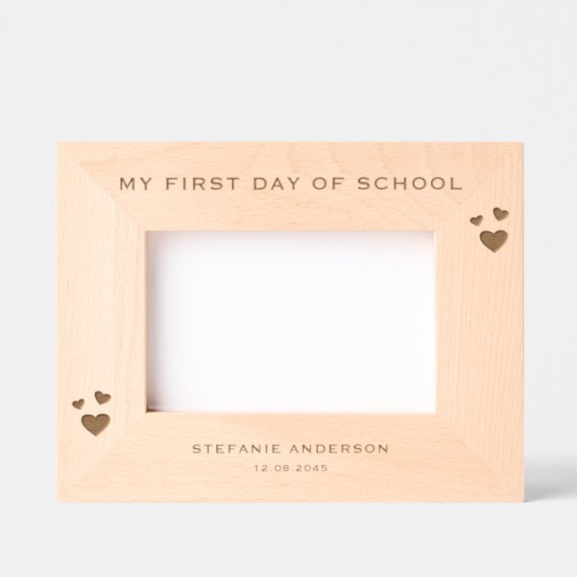 Moderno Minimalista Meu Primeiro Dia De Escola (Front)
