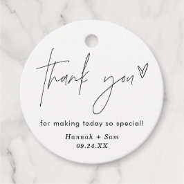 Moderno Minimalista Obrigado A Favorecer Etiquetas