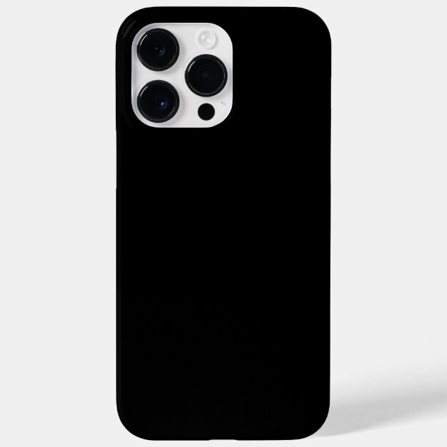 Moderno Minimalista Preto Sólido (Verso)