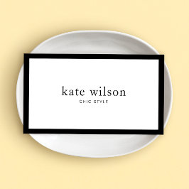 Moderno minimalista profissional de preto branco