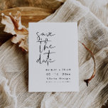 Moderno Minimalista Salve O Cartão Data<br><div class="desc">Este é um casamento moderno minimalista, exceto o convite de data com um simples e elegante emparelhamento de fontes. Todas as cores são editáveis // Para itens correspondentes, visite a coleção "EMMA" na loja Sinceramente by Nicole Zazzle. * Se você gosta deste design, mas não o vê disponível para algo...</div>