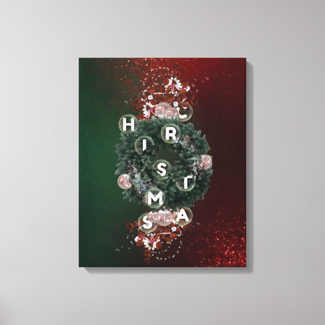 Moderno Natal Décor Letters Canvas Wall Art (Frente)