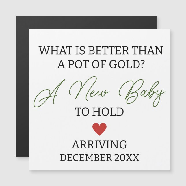 Moderno o que é melhor do que uma pote de gravidez (Frente/Verso)