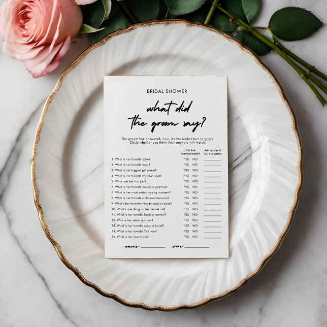 Moderno - O que foi o cartão de jogo do Groom Say (Criador carregado)