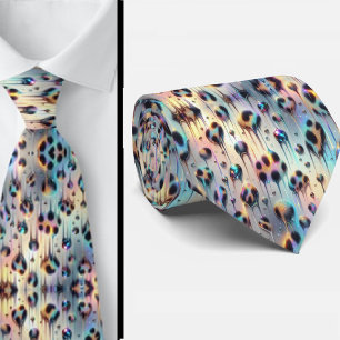 Moderno & Ousado   Gravata com Estampa de Leopardo