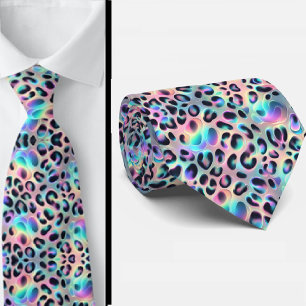 Moderno & Ousado Gravata Estampada de Leopardo O