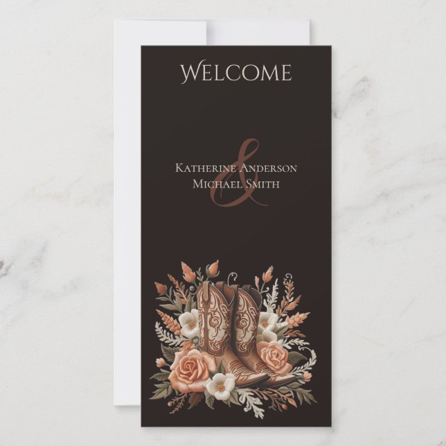 Moderno País Elegante - Flores Ocidentais (Frente)