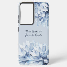 Moderno Personalizado Azul Derrante Floral