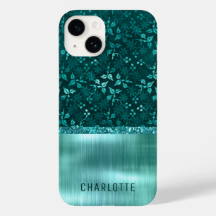Moderno Personalizado com Brilho Floral Feminino