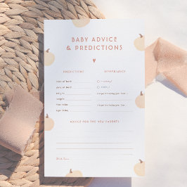 Moderno Pumpkin Baby Predictions & Advice Game