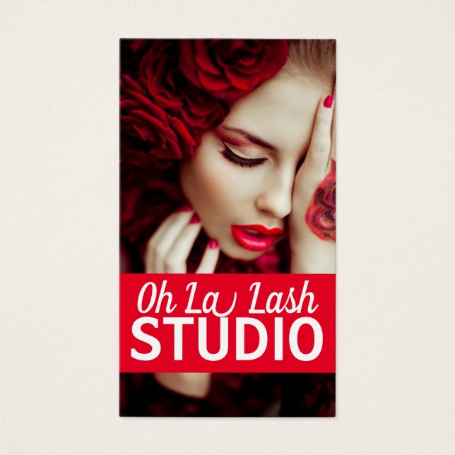 Moderno Salão de Extensões de Cílios Lindos (Frente)