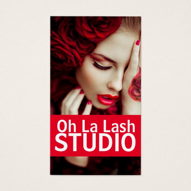 Moderno Salão de Extensões de Cílios Lindos (Frente)